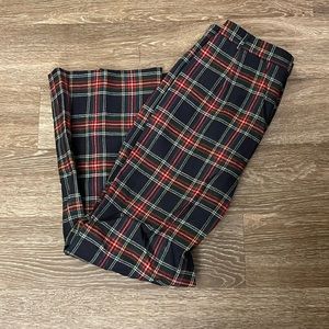 Talbots size 14 plaid wide leg pants